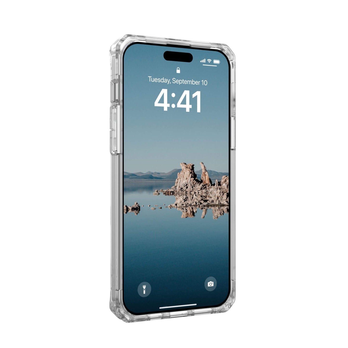UAG Urban Armor Gear Plyo MagSafe Case | Apple iPhone 15 Plus | ice (transparent)/weiß