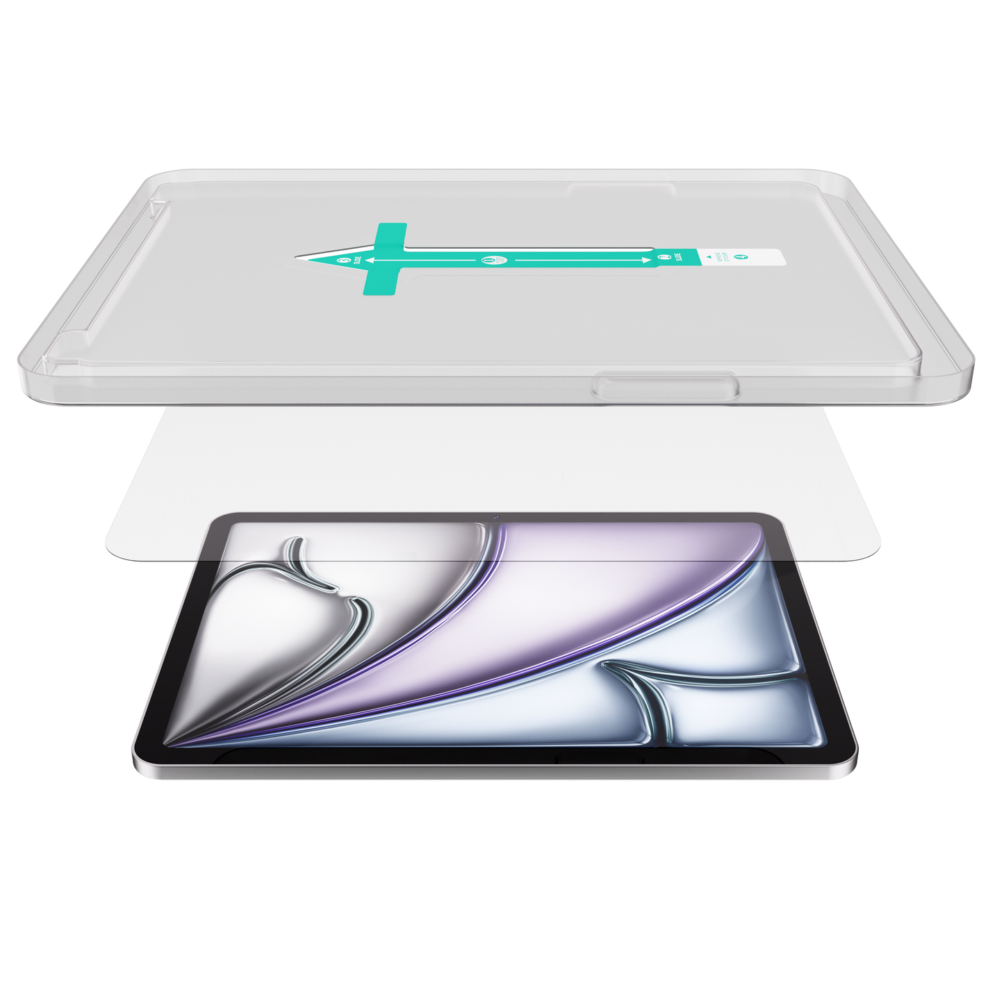 NEXT.ONE iPad Schutzglas mit Anbringhilfe - iPad Air 11" M2
