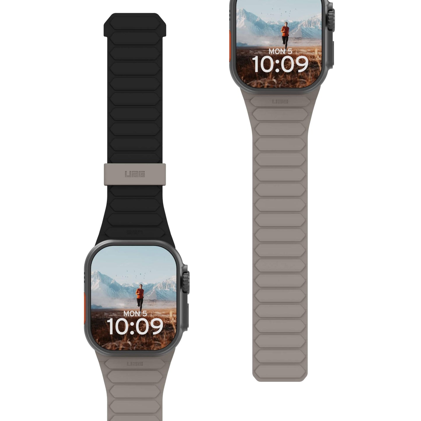 UAG Urban Armor Gear Pathfinder Strap | Apple Watch Ultra/42/44/45mm | schwarz/titanium | 194161114036