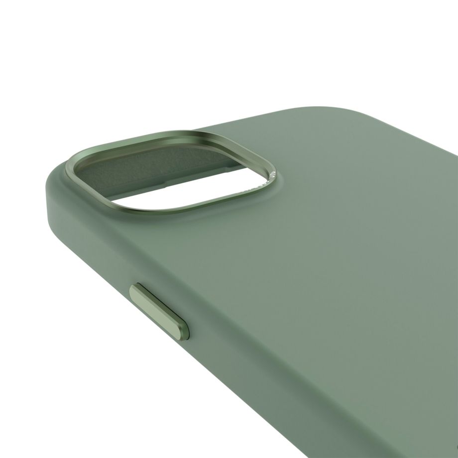 Decoded - AntiMicrobial Silicone Backcover | iPhone 15 Plus - Sage Leaf