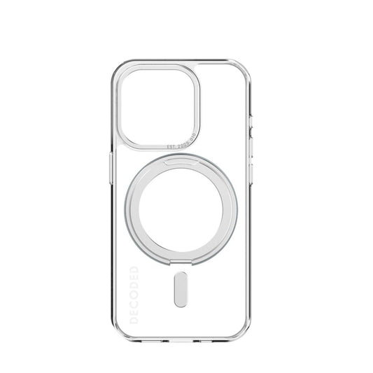 Decoded Recycled Plastic Loop Stand BackCover iPhone 15 Pro Transparant