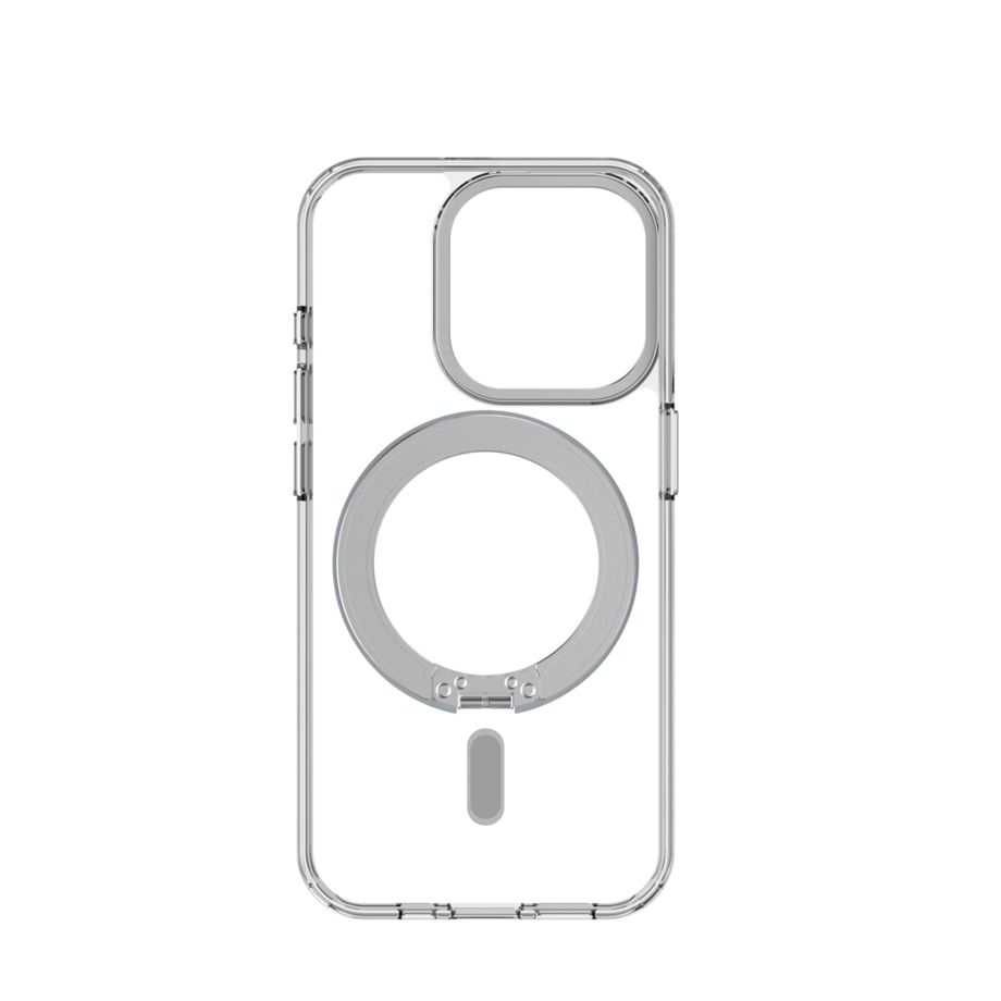 Decoded Recycled Plastic Loop Stand BackCover iPhone 15 Pro Transparant