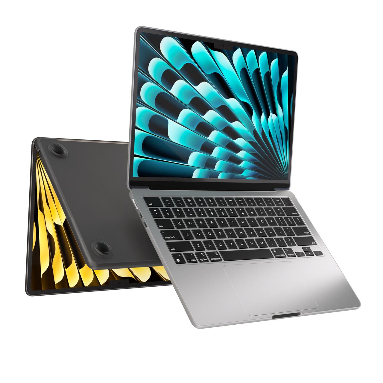 NEXT.ONE MacBook Hartschale passgenau für MacBook Air 15" M2/M3/M4 - Smoke