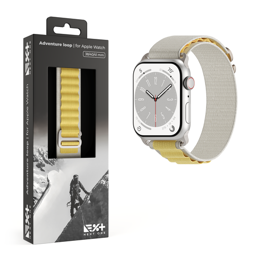 NEXT.ONE Adventure Loop für Apple Watch 38/40/41mm | White-Yellow