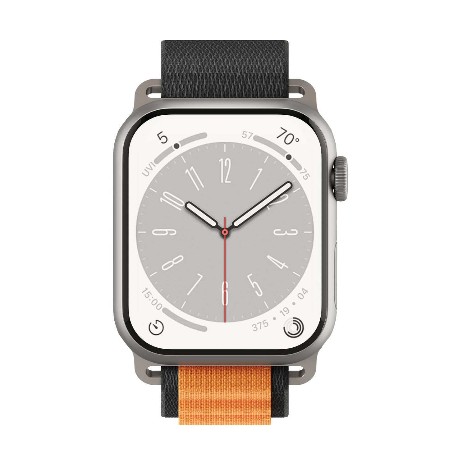NEXT.ONE Adventure Loop für Apple Watch 42/44/45/49mm | Black-Orange