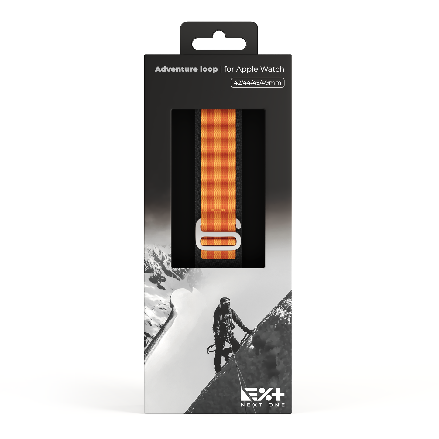 NEXT.ONE Adventure Loop für Apple Watch 42/44/45/49mm | Black-Orange