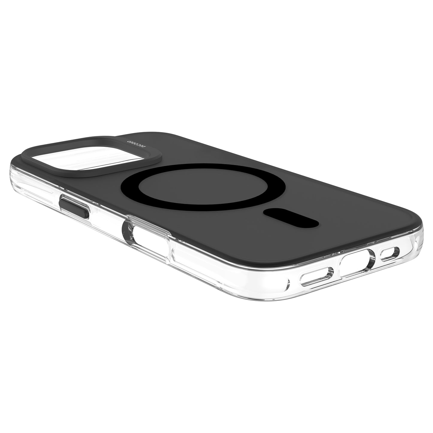 Decoded Recycled Plastic Backcover iPhone 16 Pro Transparent Black