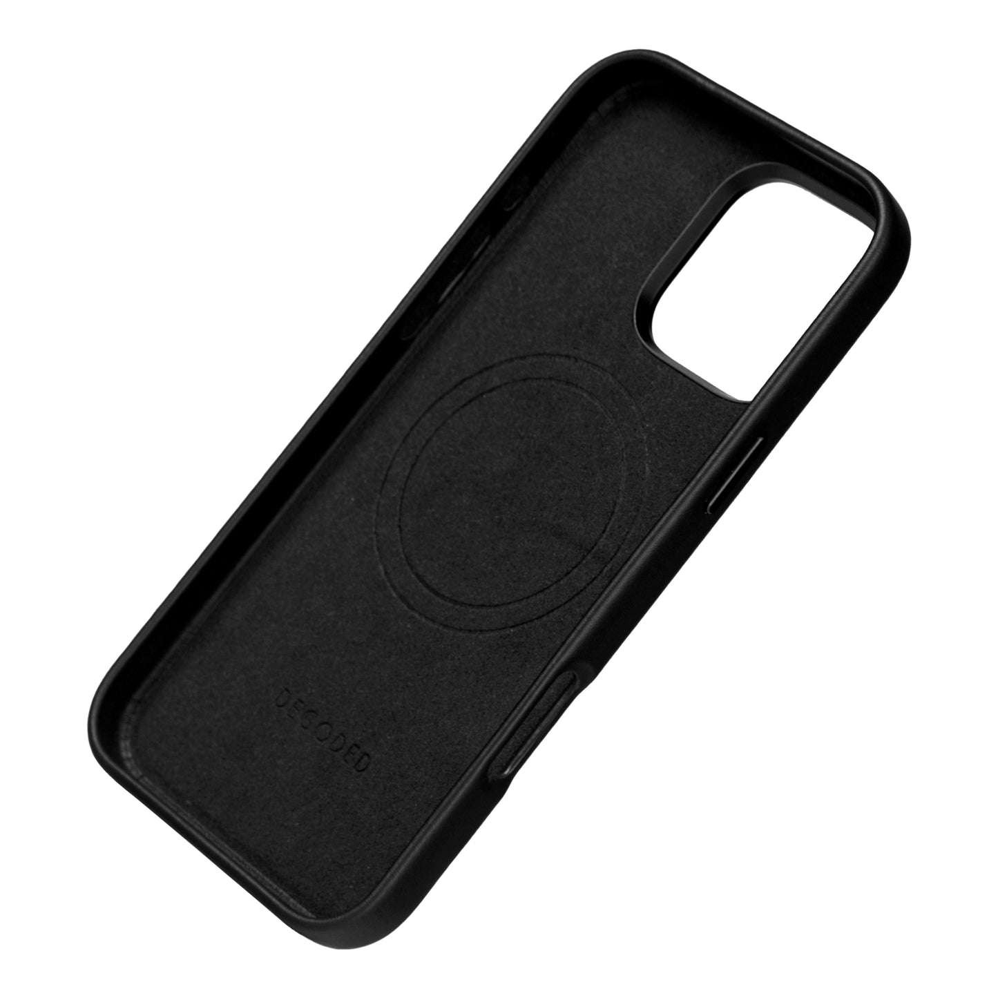 Decoded Leather Backcover iPhone 16 Pro Max Black