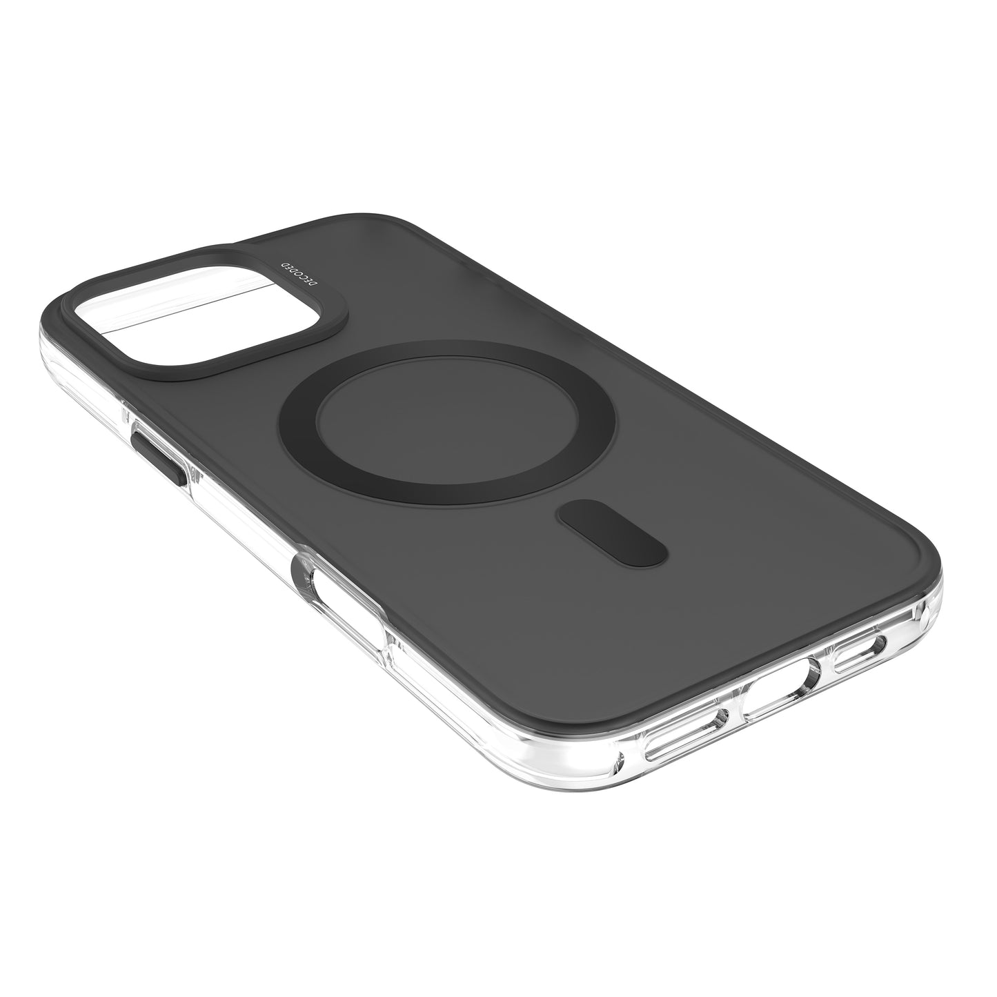 Decoded Recycled Plastic Backcover iPhone 16 Pro Max Transparent Black
