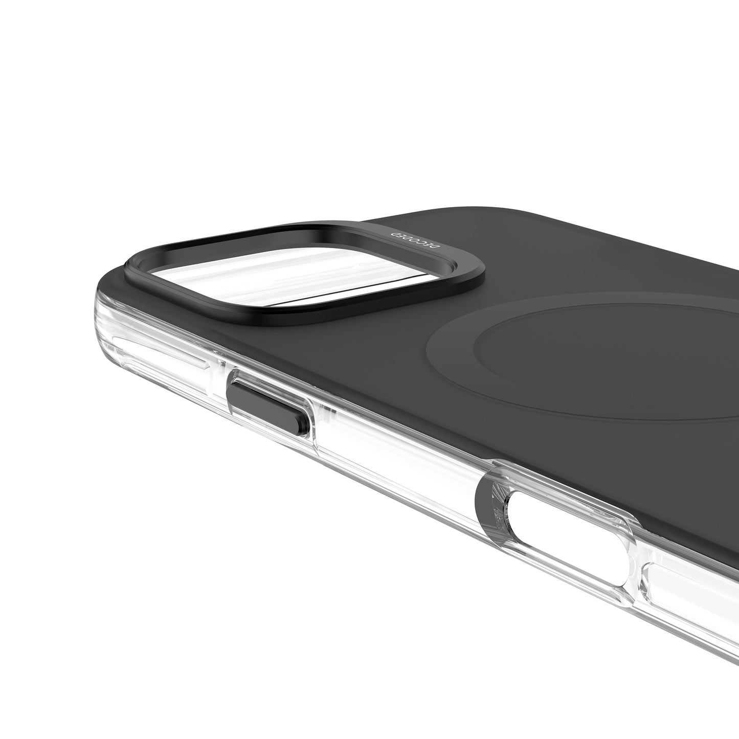 Decoded Recycled Plastic Backcover iPhone 16 Pro Max Transparent Black
