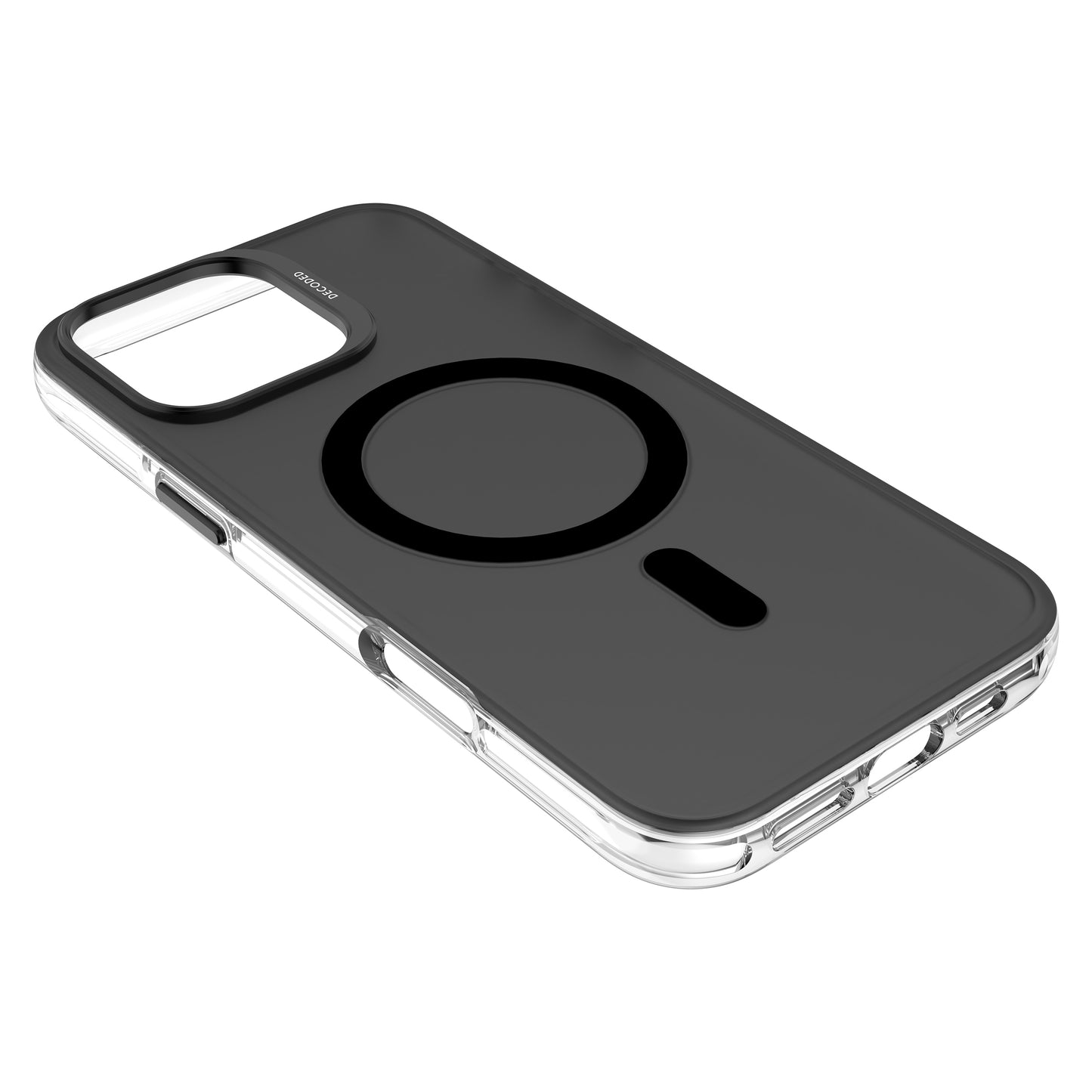 Decoded Recycled Plastic Backcover iPhone 16 Pro Max Transparent Black