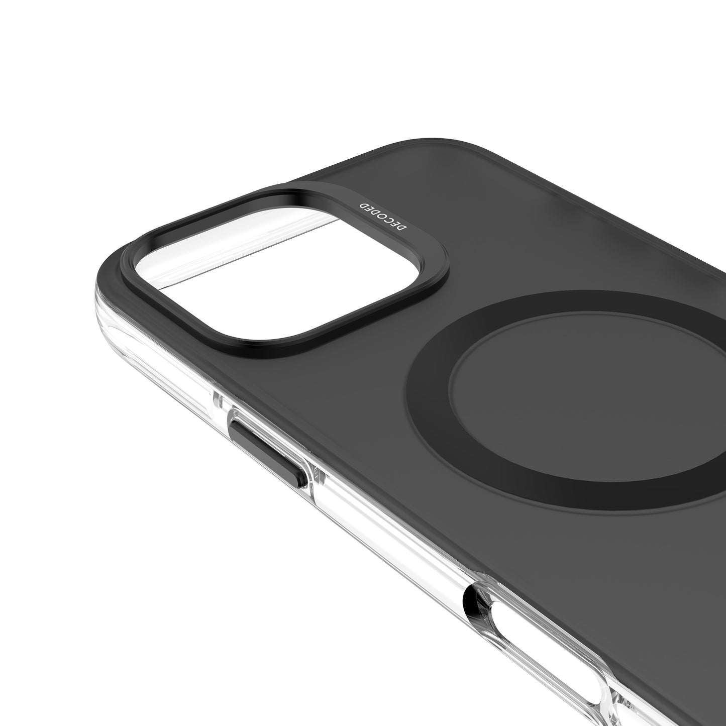 Decoded Recycled Plastic Backcover iPhone 16 Pro Max Transparent Black