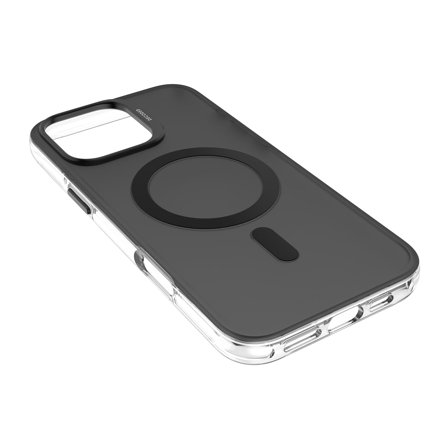 Decoded Recycled Plastic Backcover iPhone 16 Pro Max Transparent Black
