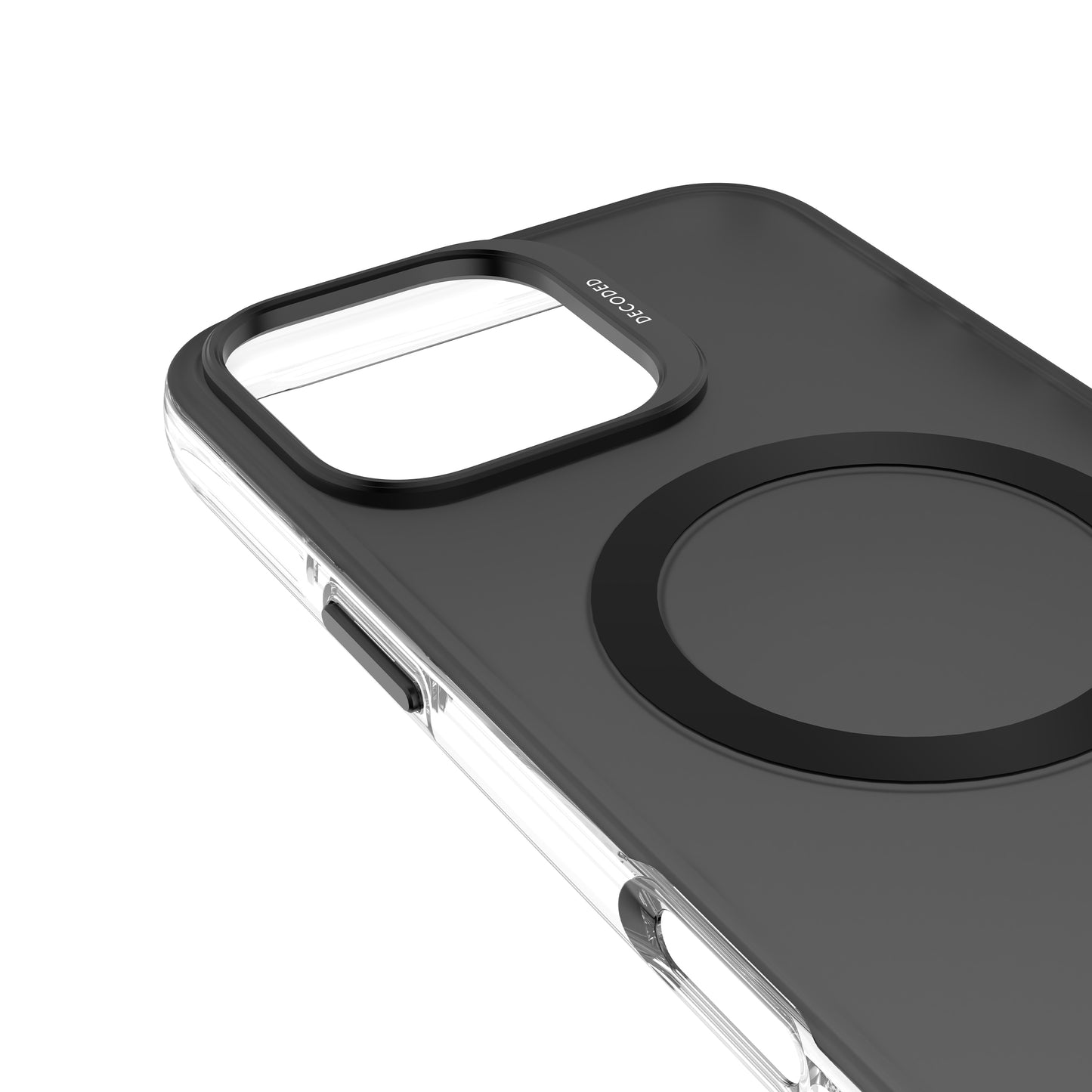 Decoded Recycled Plastic Backcover iPhone 16 Pro Max Transparent Black