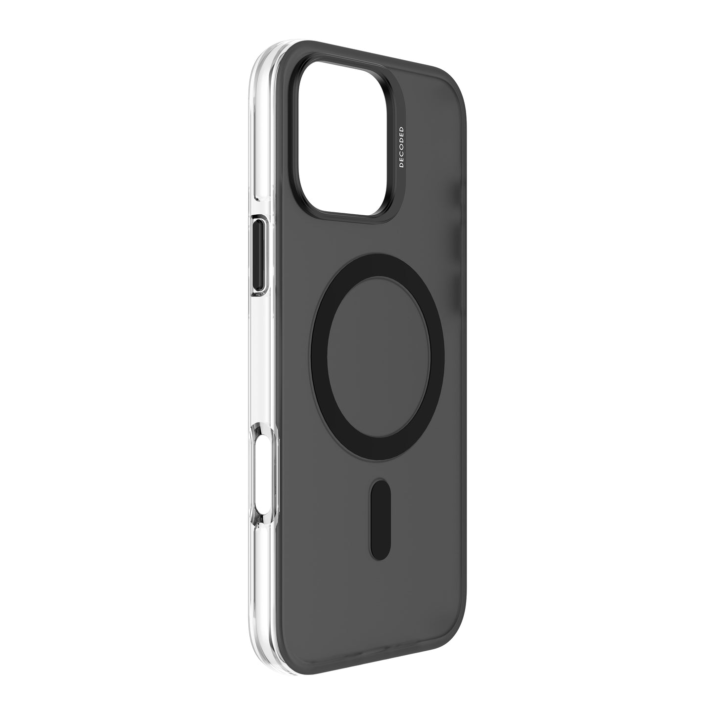 Decoded Recycled Plastic Backcover iPhone 16 Pro Max Transparent Black