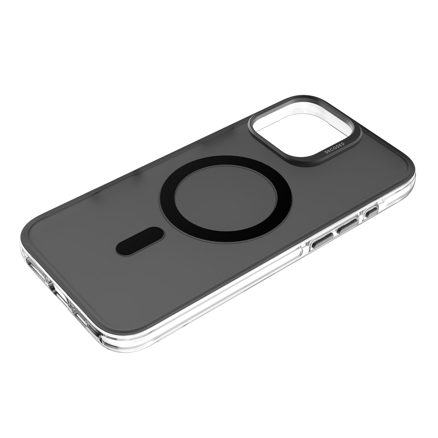 Decoded Recycled Plastic Backcover iPhone 16 Pro Max Transparent Black