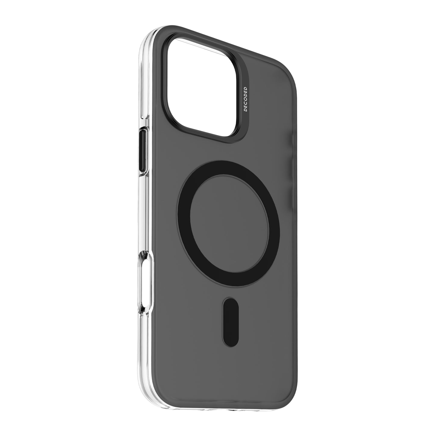 Decoded Recycled Plastic Backcover iPhone 16 Pro Max Transparent Black