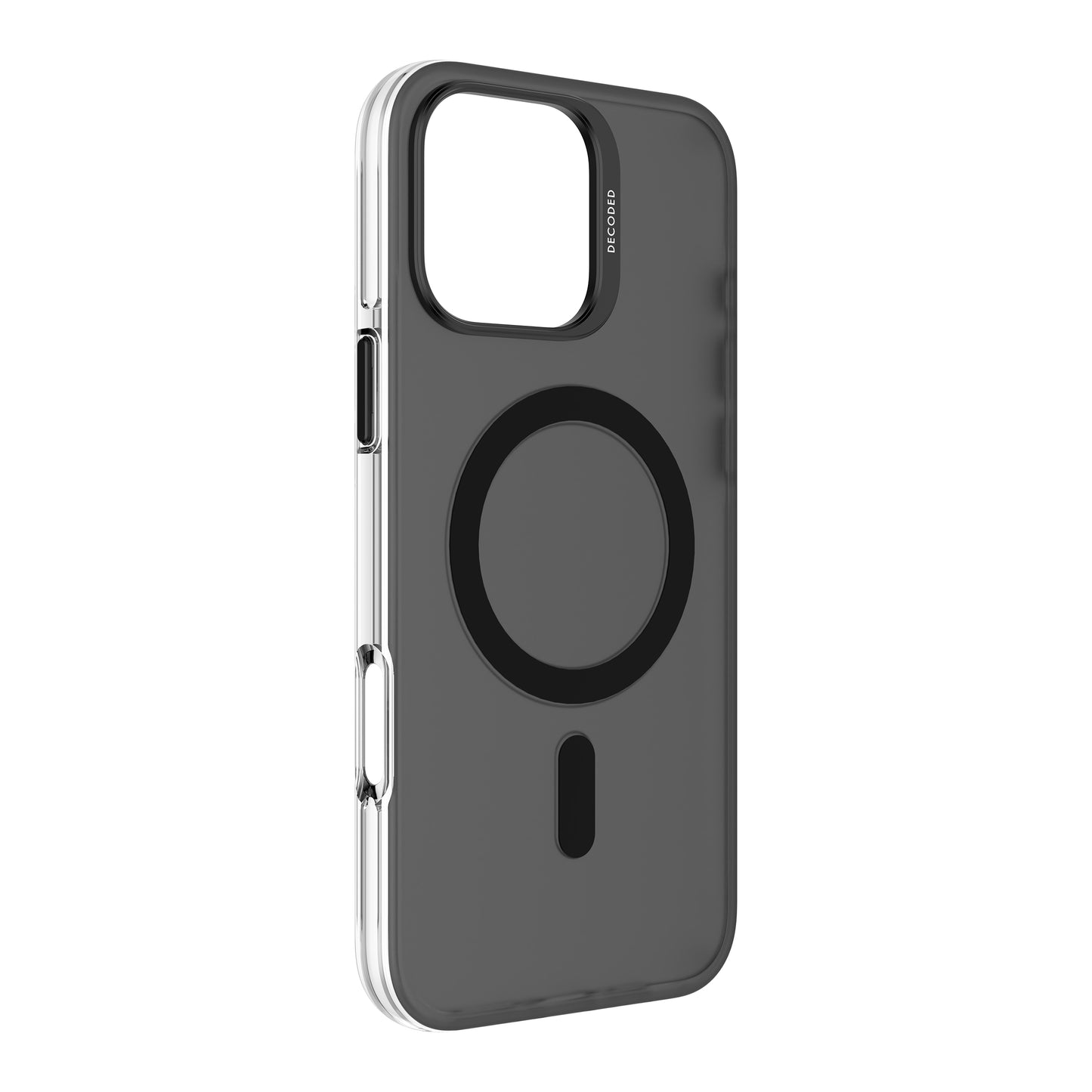 Decoded Recycled Plastic Backcover iPhone 16 Pro Max Transparent Black