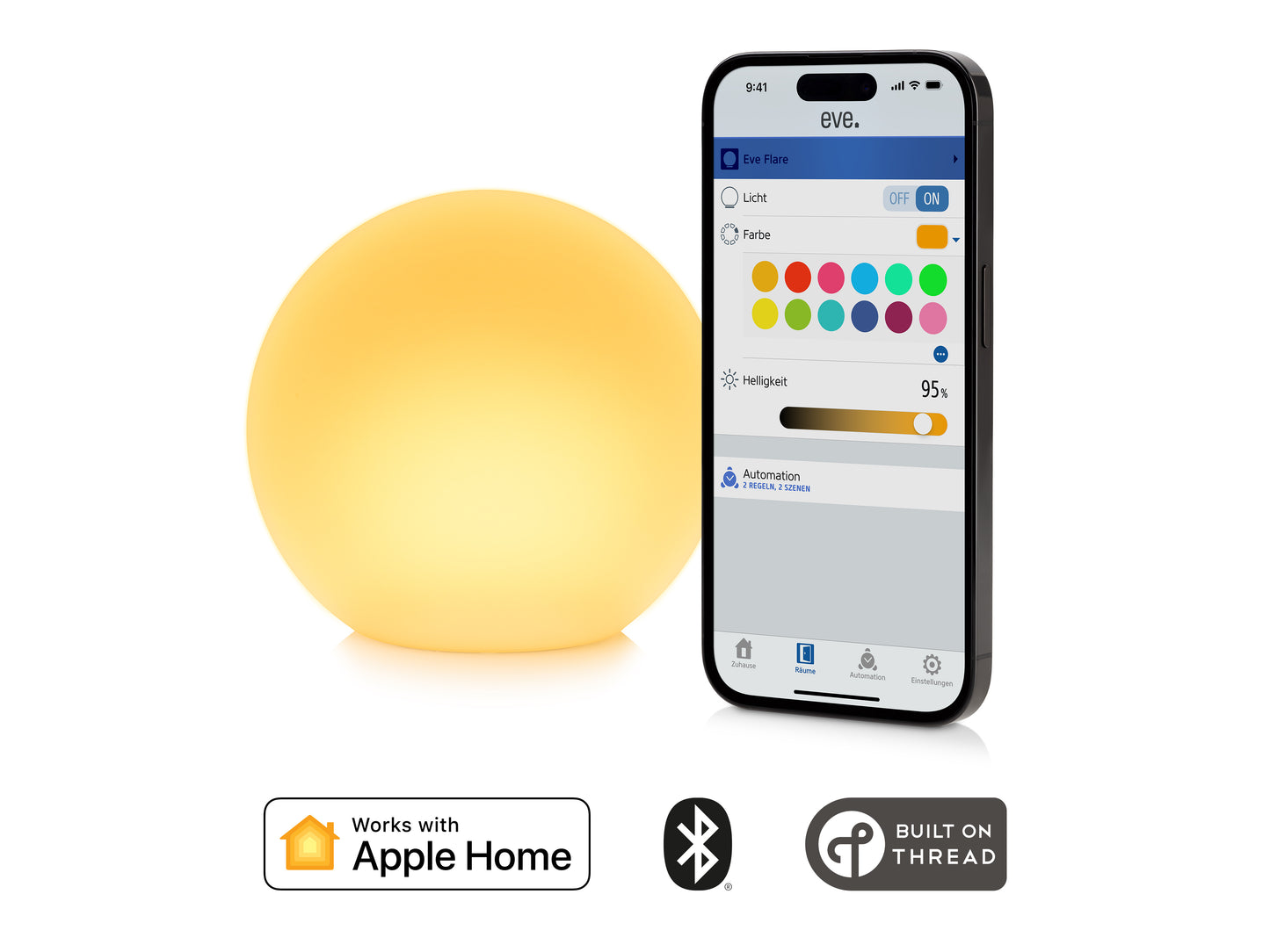 Eve Flare, Portable smarte LED-Leuchte mit Thread-Unterstützung