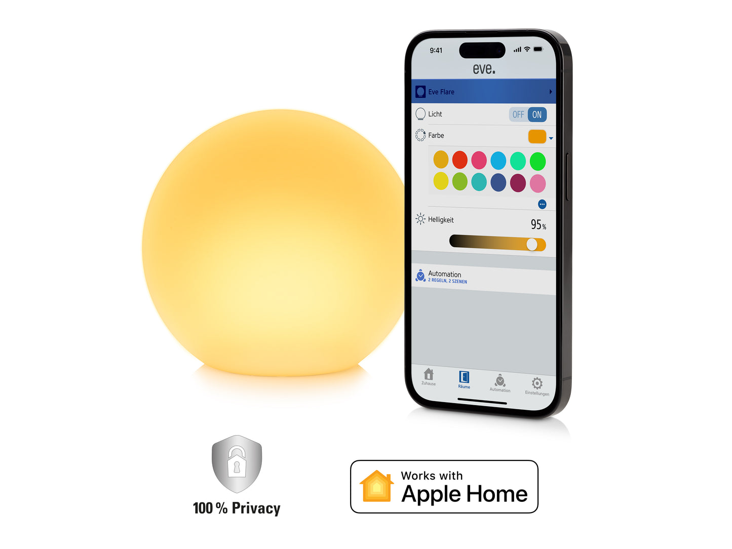 Eve Flare, Portable smarte LED-Leuchte mit Thread-Unterstützung