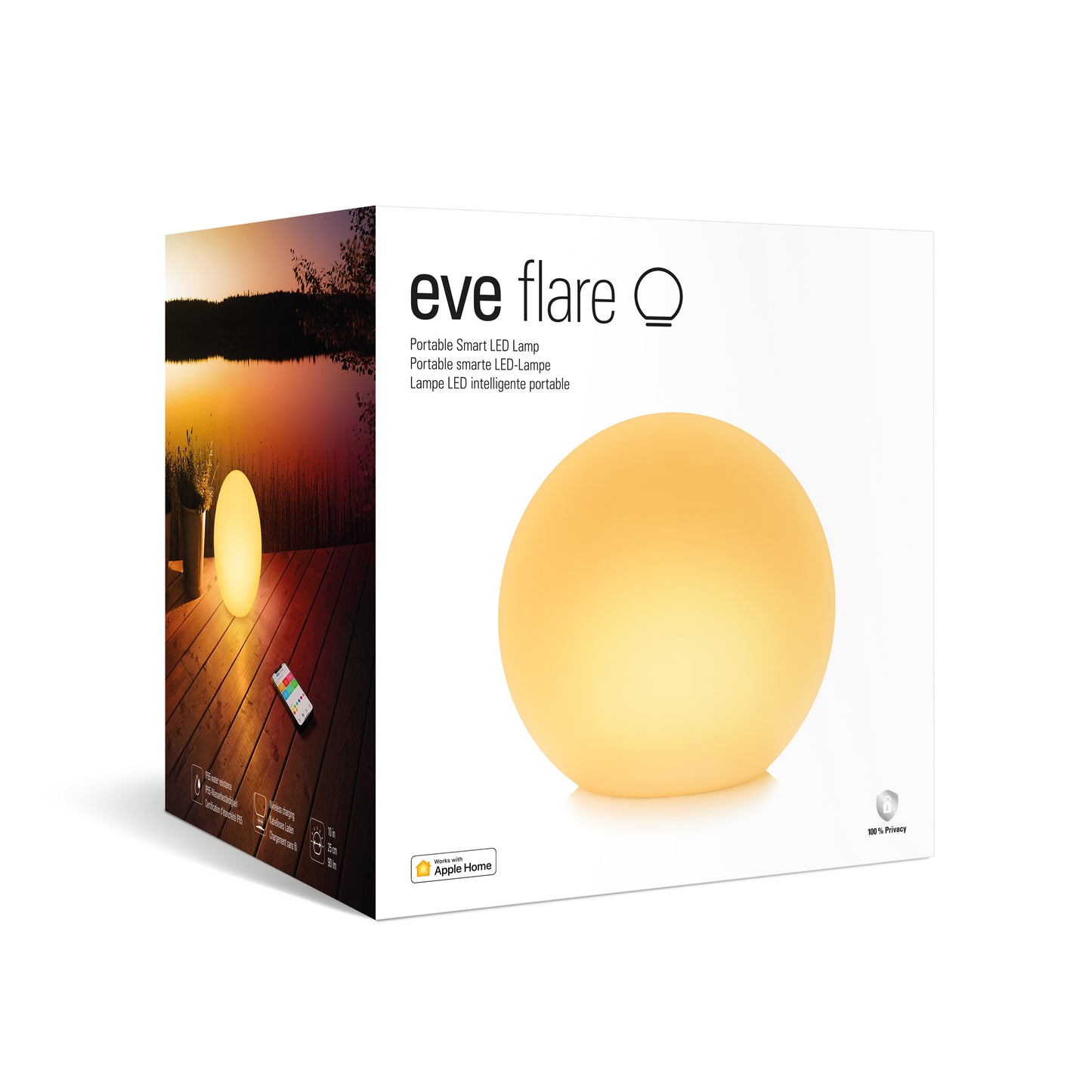 Eve Flare, Portable smarte LED-Leuchte mit Thread-Unterstützung