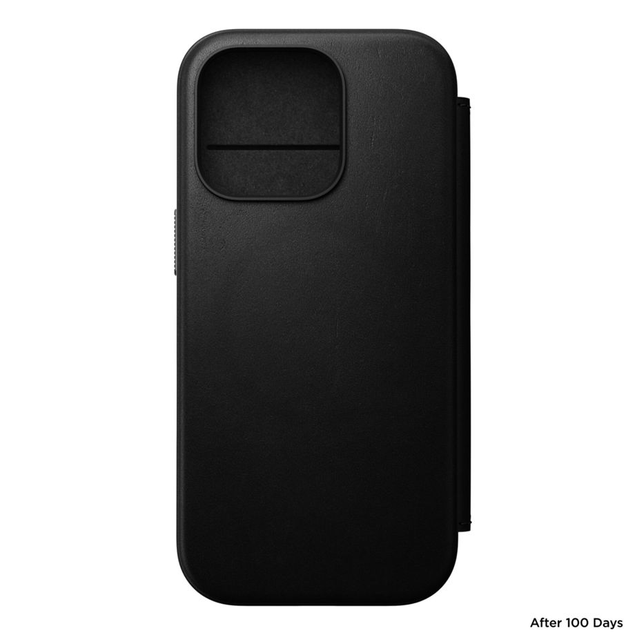 Nomad Modern Leather Folio iPhone 16 Pro Black