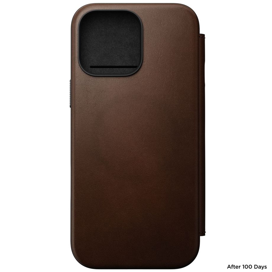 Nomad Modern Leather Folio iPhone 16 Pro Max Brown