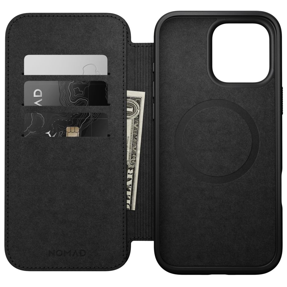 Nomad Modern Leather Folio iPhone 16 Pro Max Brown