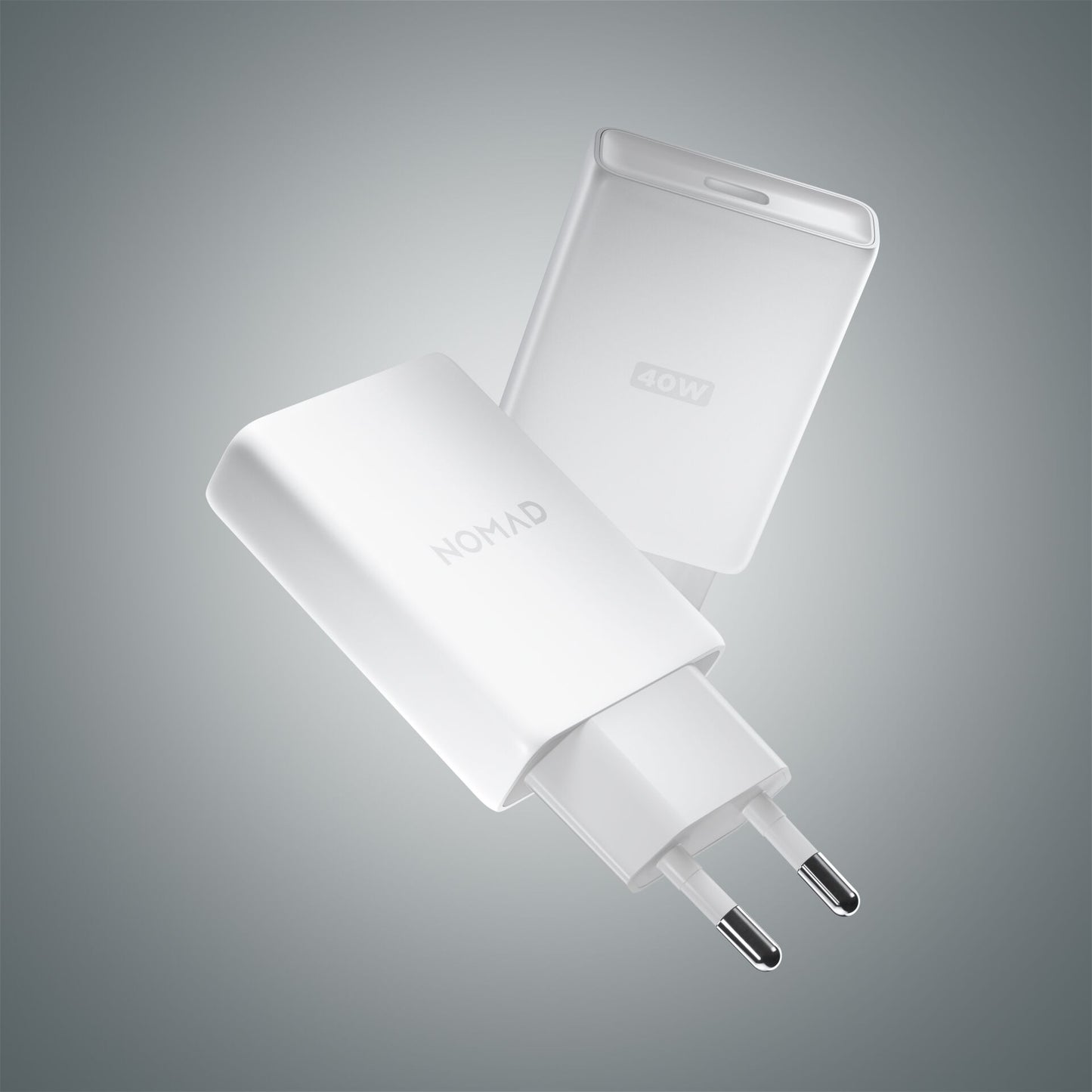 Nomad 40W USB-C GaN Slim Wall Charger White