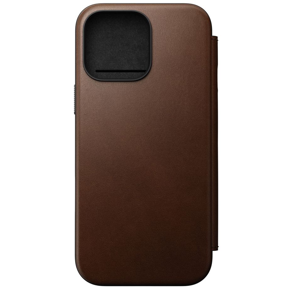 Nomad Modern Leather Folio iPhone 16 Pro Max Brown
