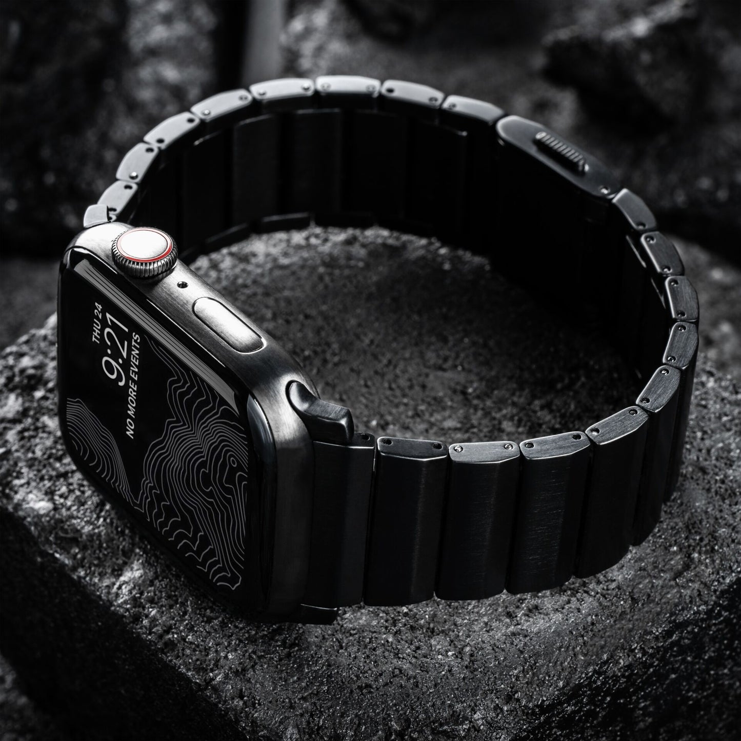 Nomad Strap Titanium Black V2 46mm/49mm Connector Black
