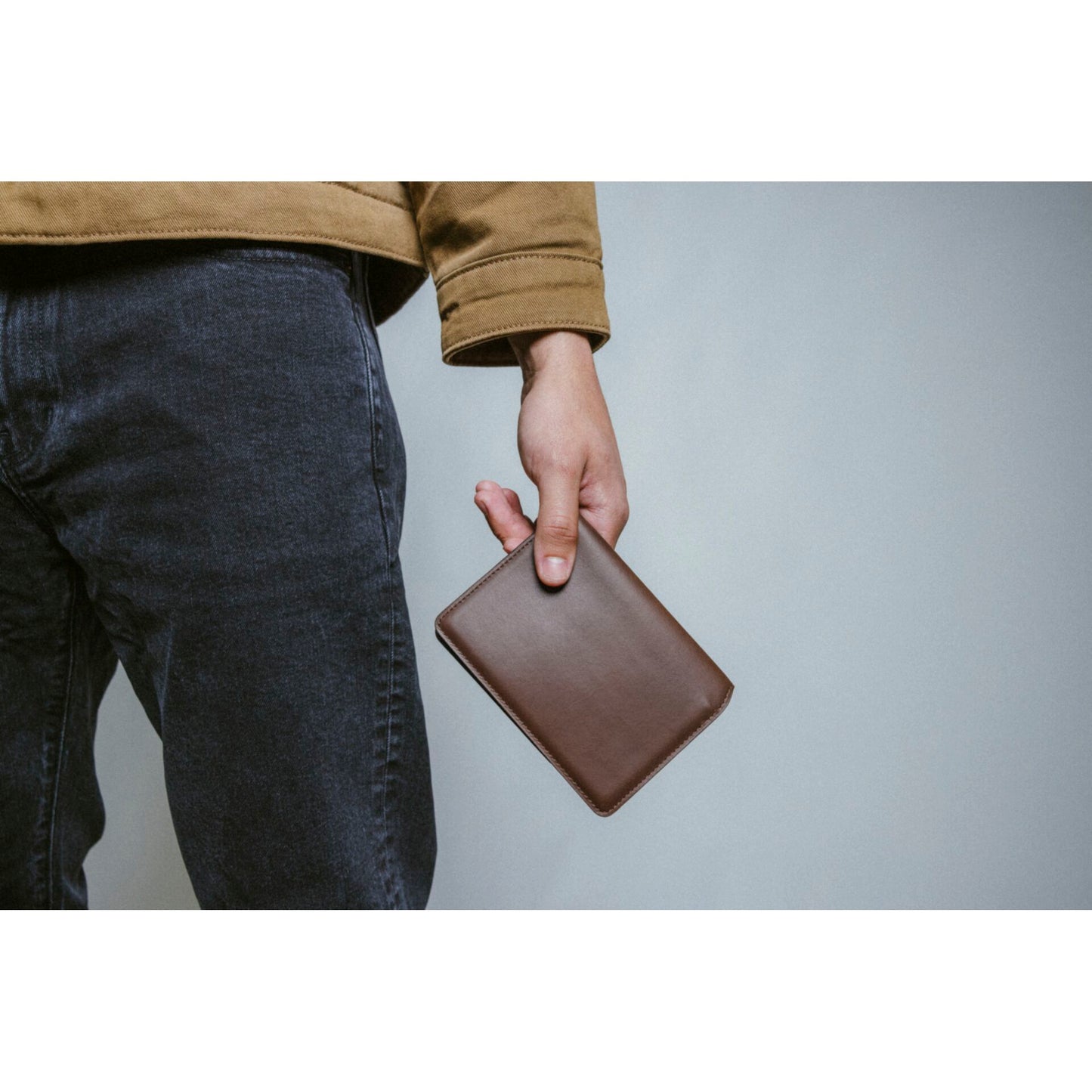 Nomad Leather Passport Wallet Rustic Brown