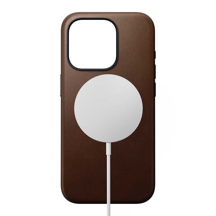 Nomad Modern Leather Case iPhone 15 Pro Brown