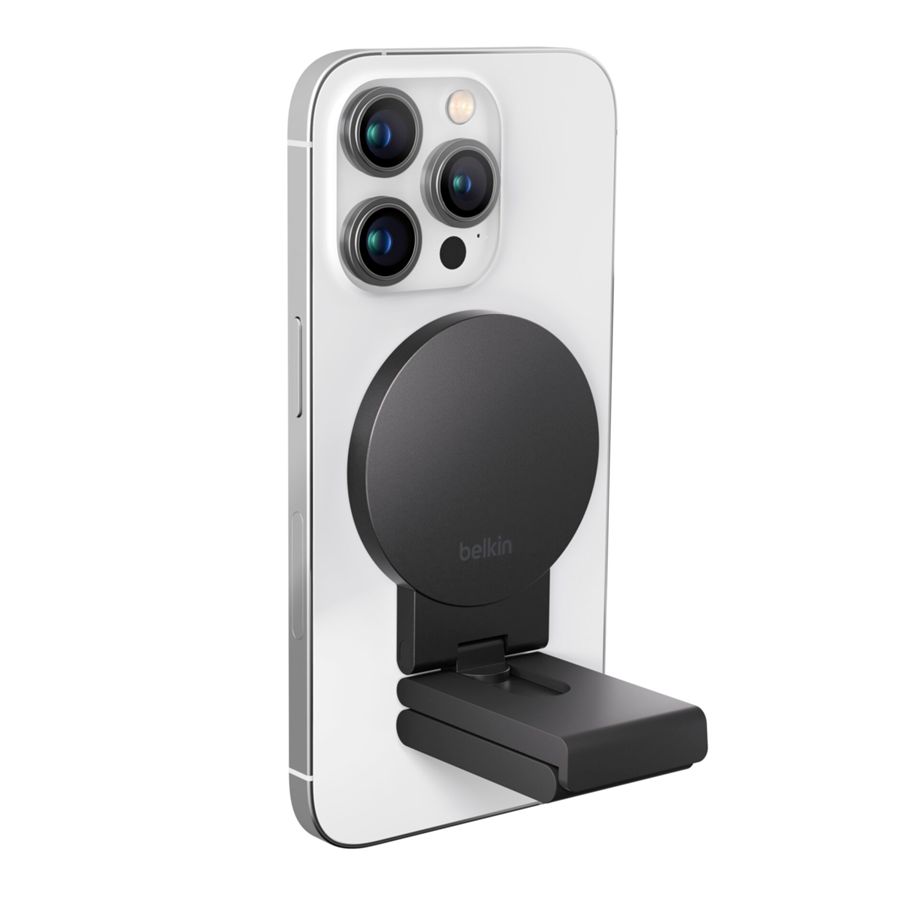 Belkin iPhone-Halter mit MagSafe für Mac-Desktop-Computer und Bildschirme, schwarz