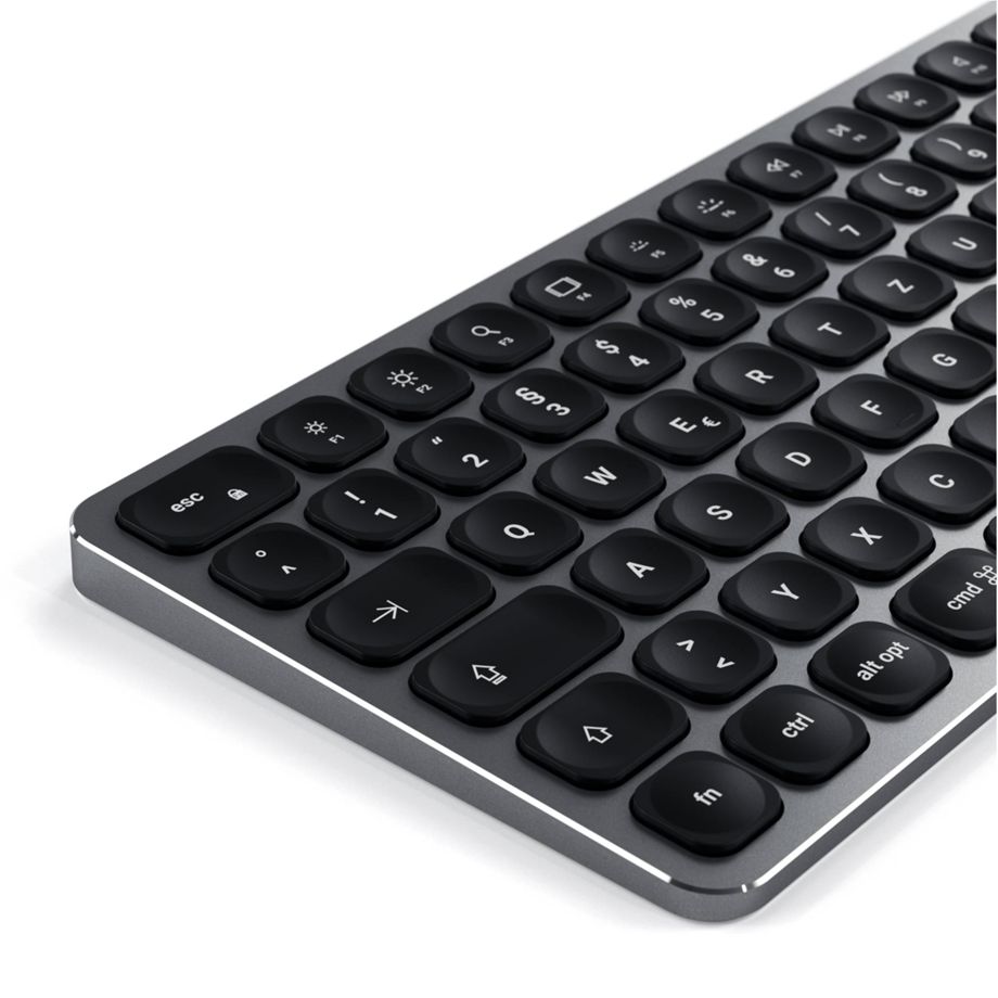 Satechi Aluminium BT Backlit Keyboard Slim German space gray