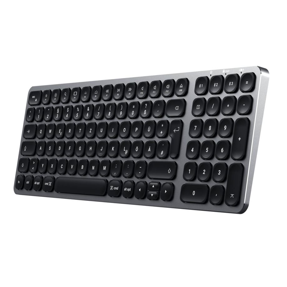 Satechi Aluminium BT Backlit Keyboard Slim German space gray