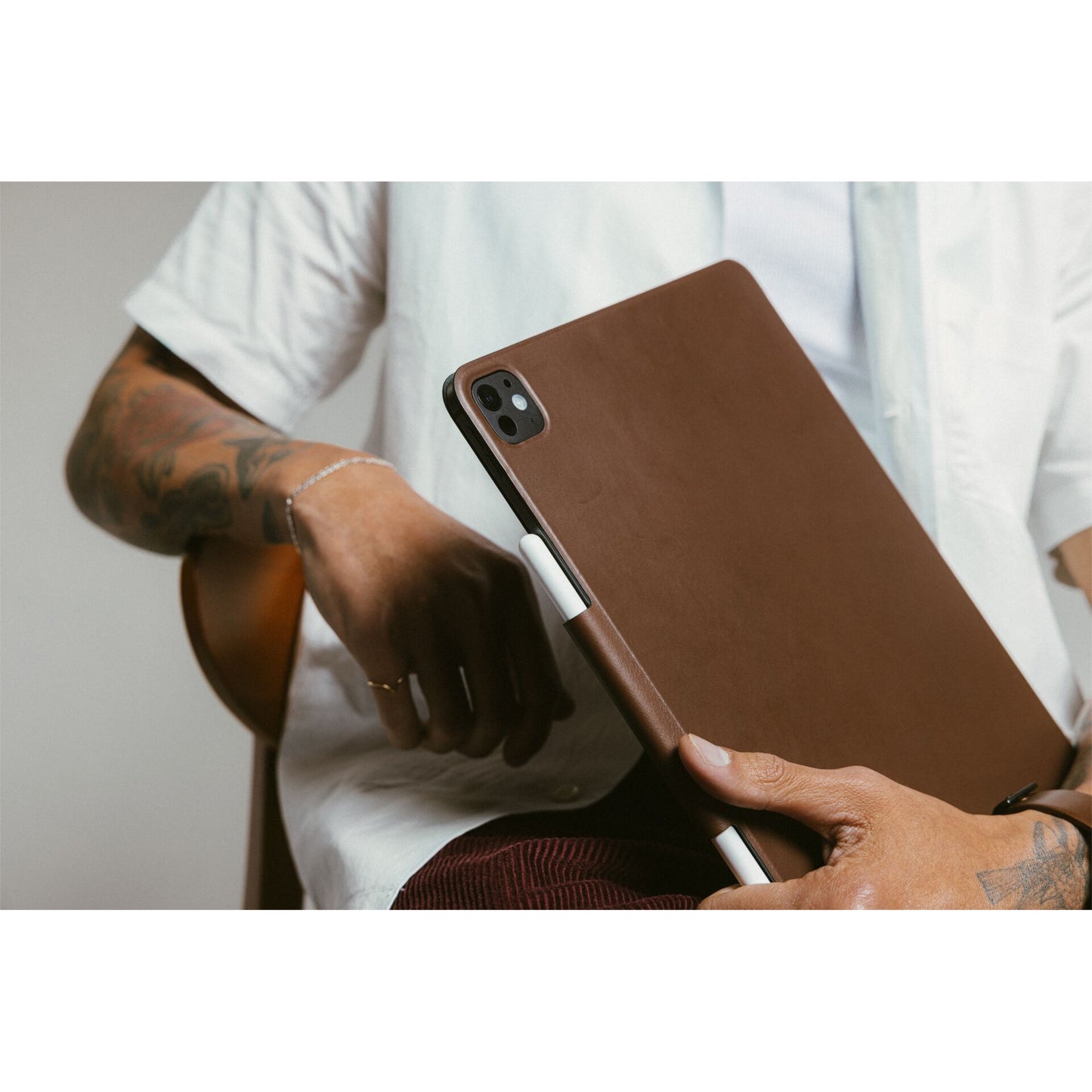 Nomad Modern Leather Folio iPad Pro 13" (M4/M5) Brown