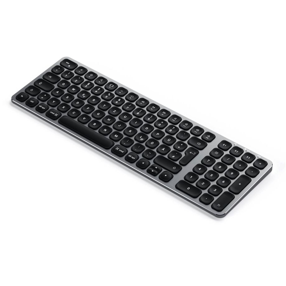 Satechi Aluminium BT Backlit Keyboard Slim German space gray
