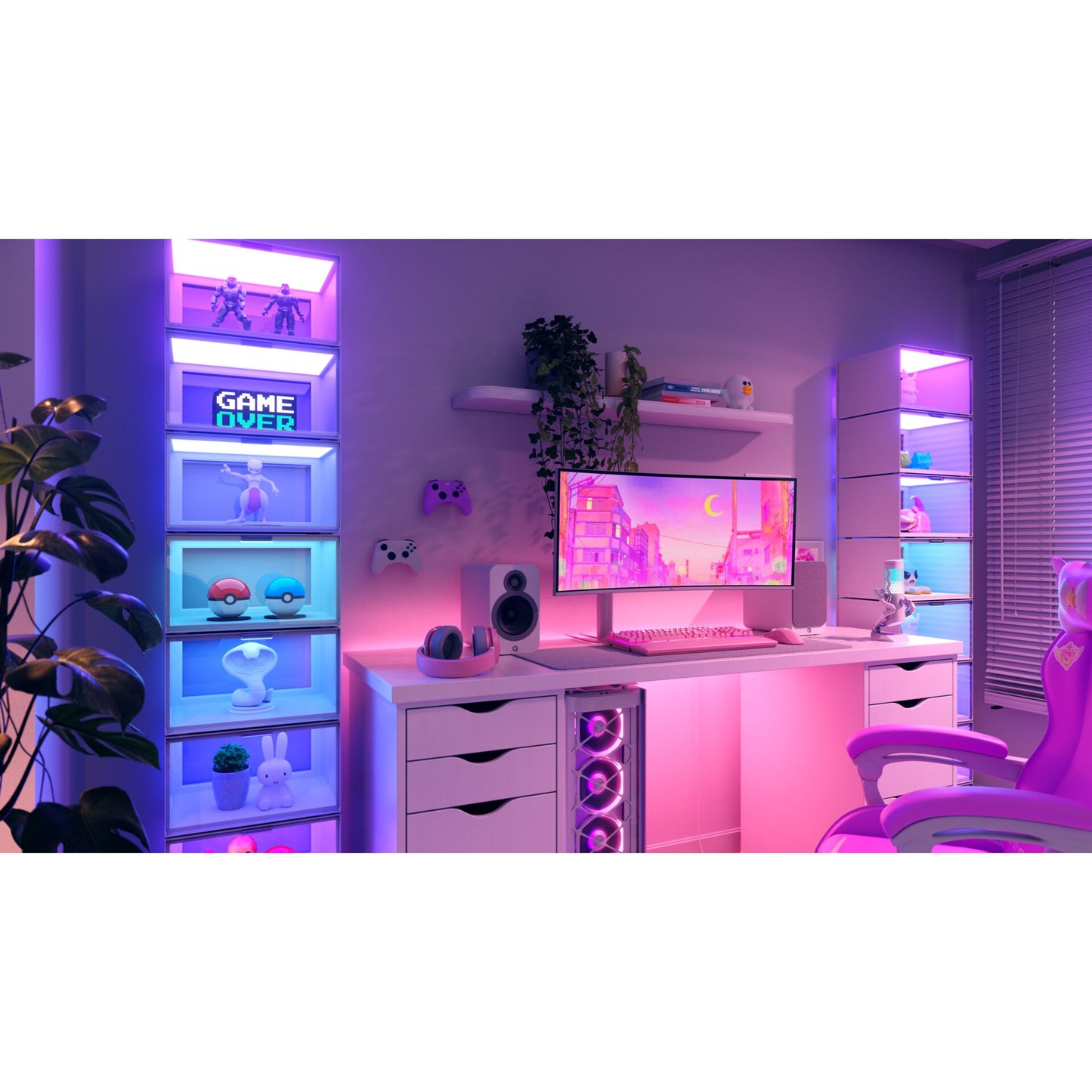 NanoleafxFantaqi EXPO Smart LED Display Case Expansion Pack 4PK