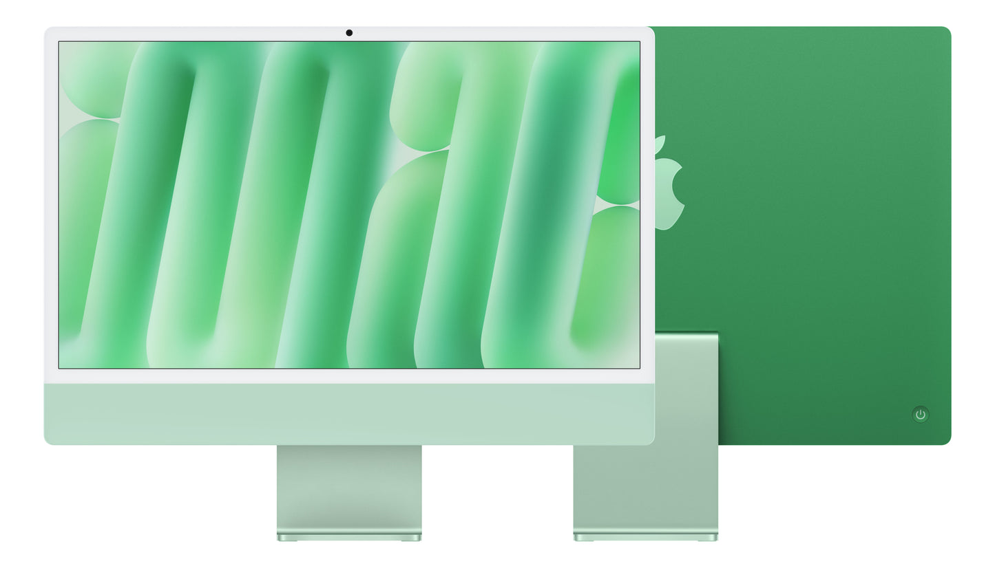 iMac 24" mit 4.5K Retina Display, M4 Chip 8-Core CPU und 8-Core GPU, 16GB, 256GB SSD, grün