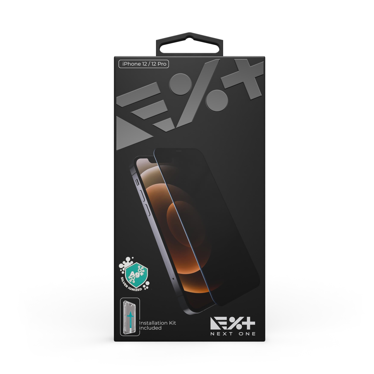 NEXT.ONE iPhone Privacy Schutzglas mit Anbringhilfe - iPhone 12 / iPhone 12 Pro