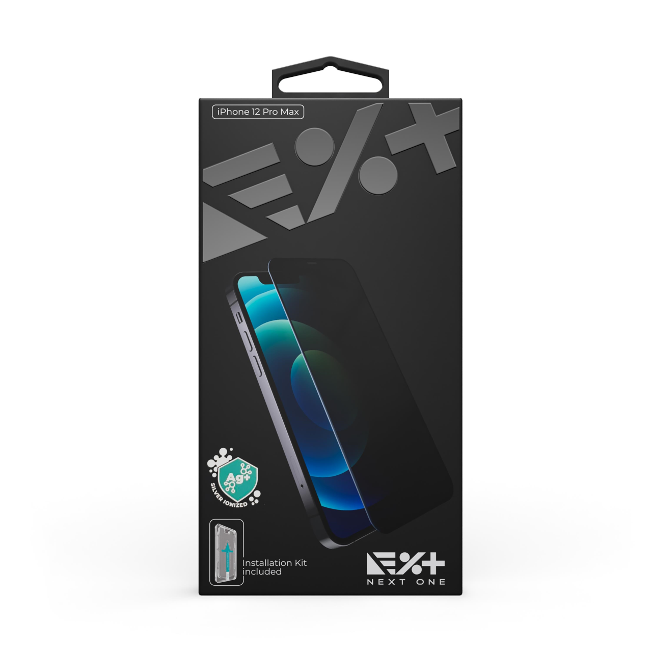 NEXT.ONE iPhone Privacy Schutzglas mit Anbringhilfe - iPhone 12 Pro Max