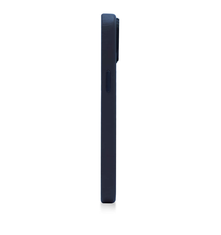 Decoded - Leather Backcover for iPhone 14 - Steel Blue