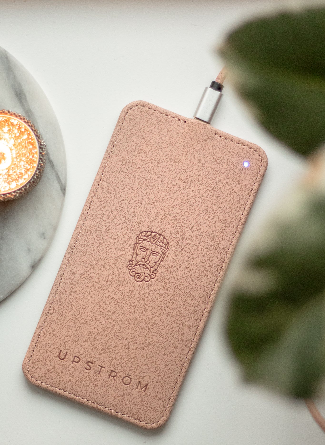 UPSTRÖM LÄDER - Wireless Charger (Pink)