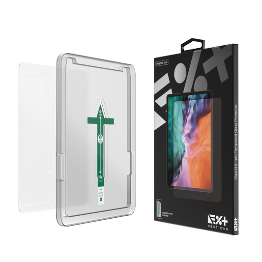 NEXT.ONE iPad Schutzglas mit Anbringhilfe - iPad pro 12,9" 3. Generation und neuer