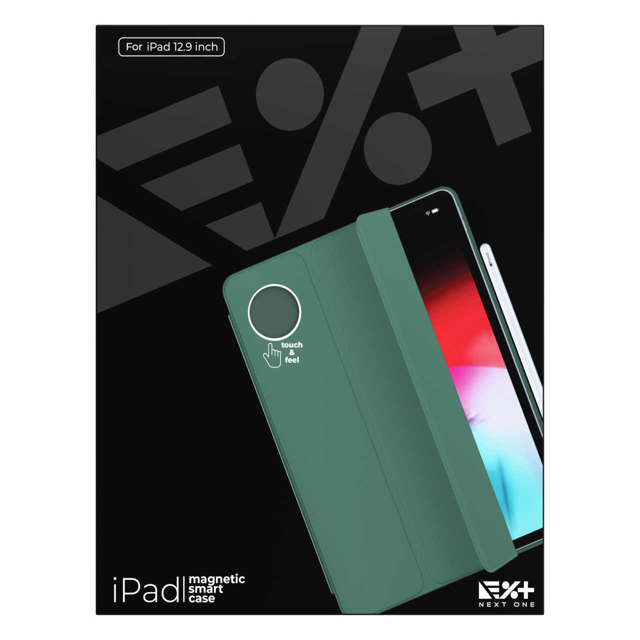 NEXT.ONE Magnetisches Smart Case für iPad Pro 12,9" 3. Generation und neuer - Grün