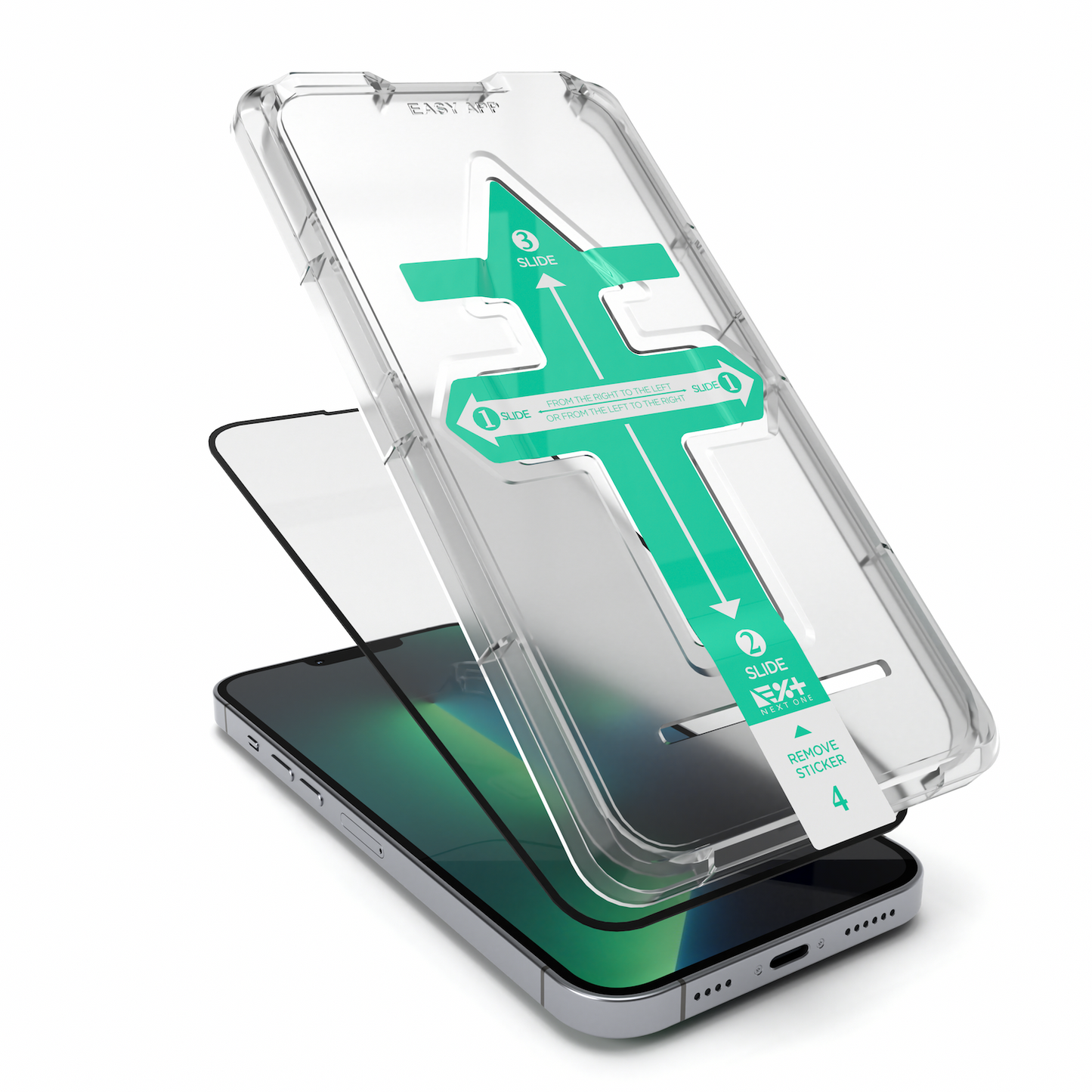 NEXT.ONE iPhone Schutzglas mit Anbringhilfe - iPhone 13 / iPhone 13 Pro