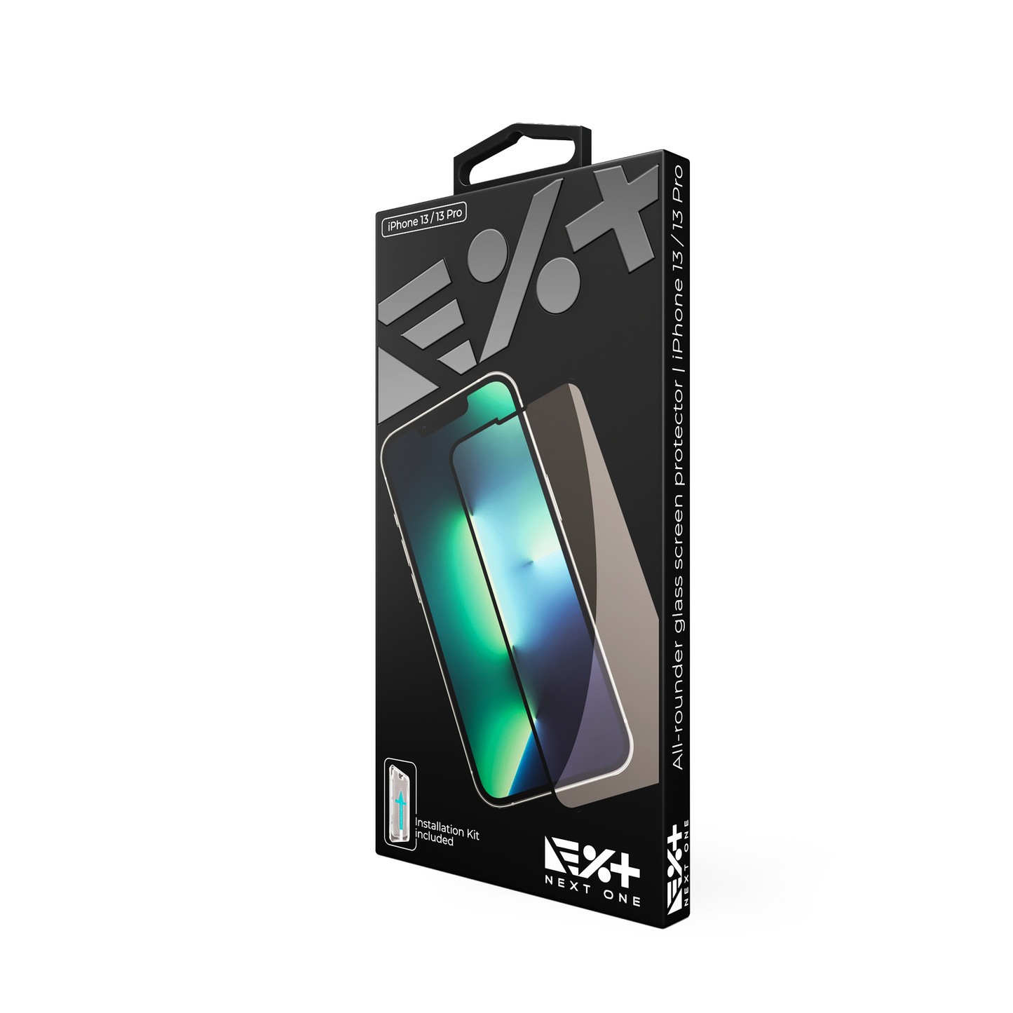 NEXT.ONE iPhone Schutzglas mit Anbringhilfe - iPhone 13 / iPhone 13 Pro