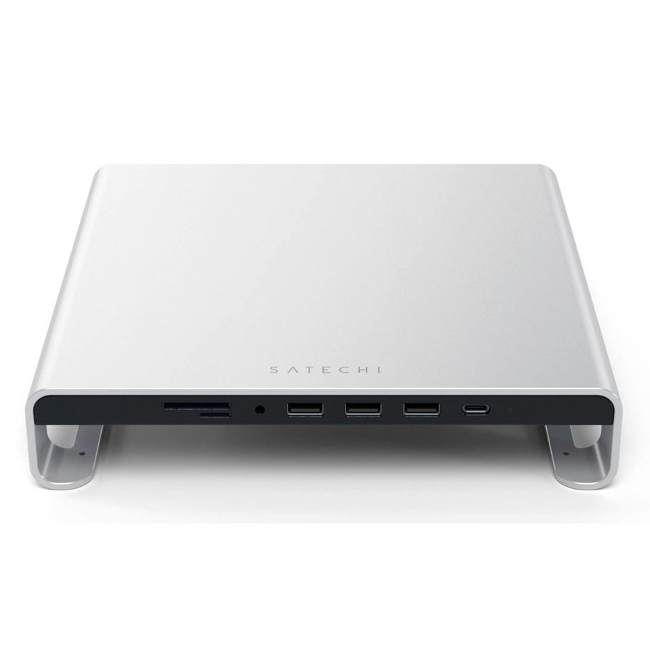 Satechi Aluminum Monitor Stand Hub for iMac silver