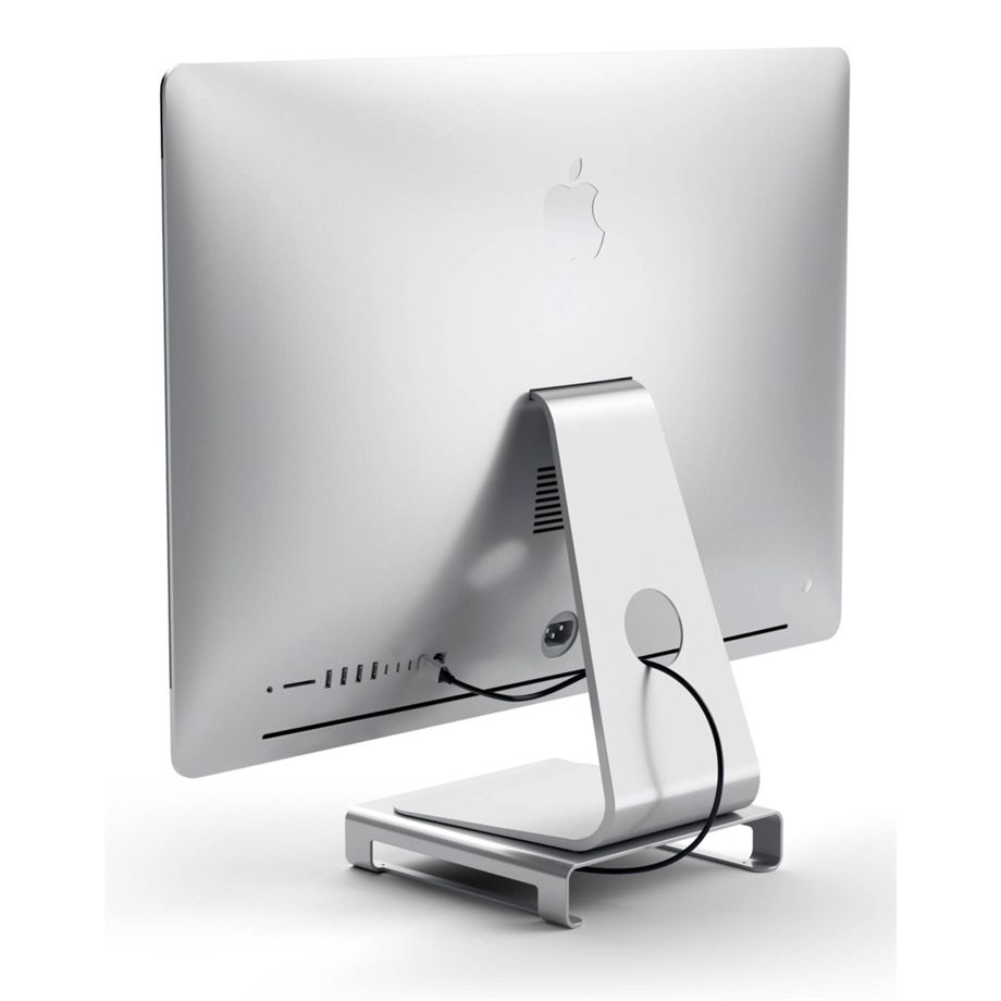 Satechi Aluminum Monitor Stand Hub for iMac silver